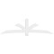 Ekena Millwork Davenport Architectural Grade PVC Gable Bracket, 108"W x 31 1/2"H x 2"D x 6"F, 7/12 Pitch GBP108X32X0206DAV00 - alternate 5